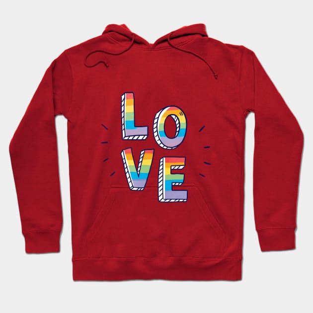 Love is love. Rainbow pride Hoodie by alterkiri